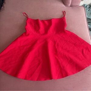 Red skirt